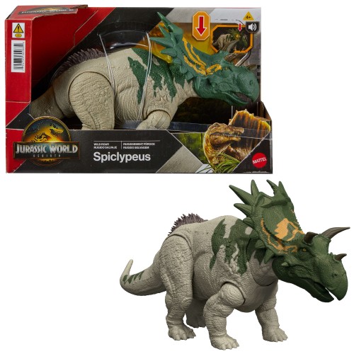 JURASSIC WORLD REBIRTH ΔΕΙΝΟΣΑΥΡΟΣ ΜΕ ΚΙΝΟΥΜΕΝΑ ΜΕΛΗ, ΛΕΙΤΟΥΡΓΙΑ ΕΠΙΘΕΣΗΣ & ΗΧΟΥ SPICLYPEUS (JGB89)
