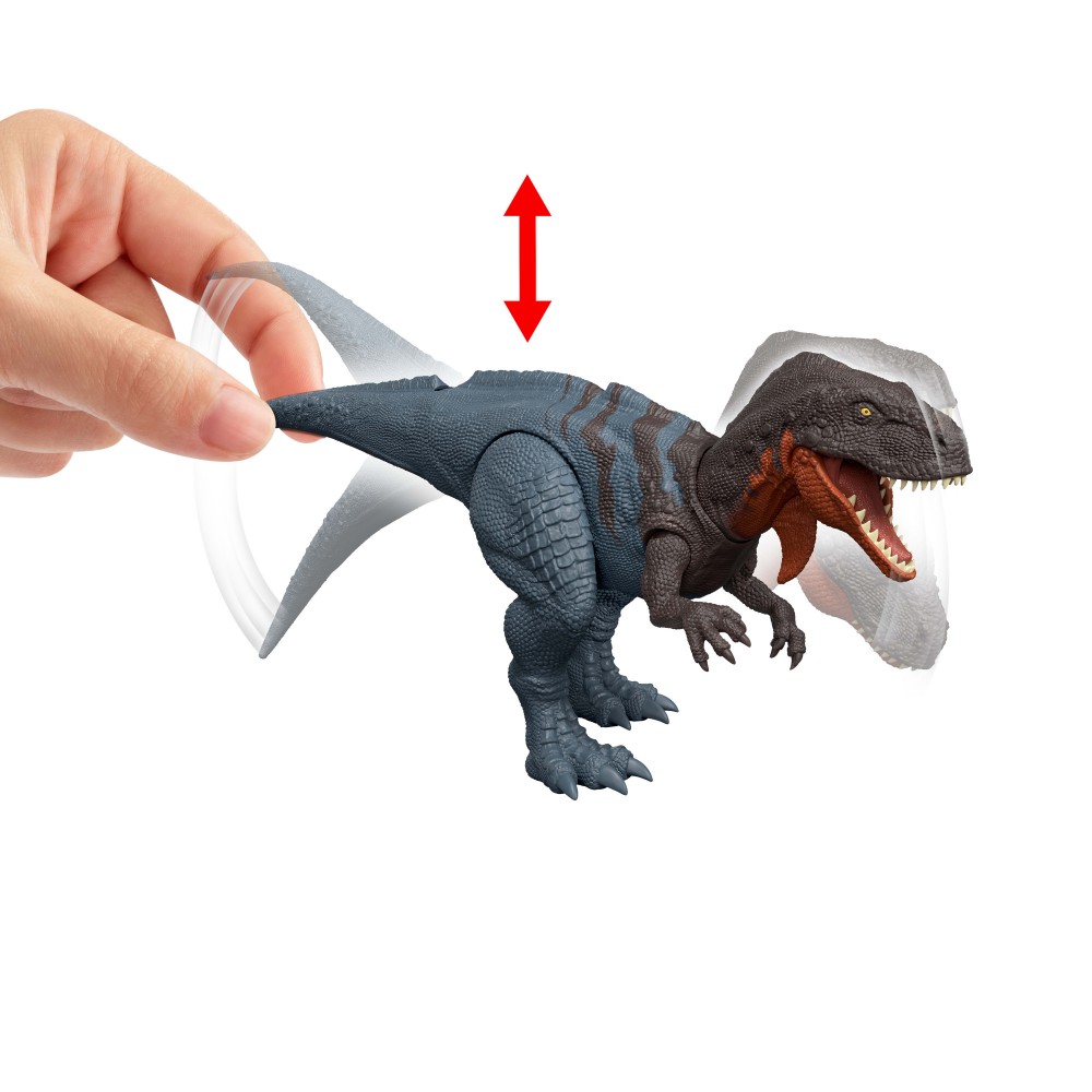 JURASSIC WORLD REBIRTH ΔΕΙΝΟΣΑΥΡΟΣ ΜΕ ΚΙΝΟΥΜΕΝΑ ΜΕΛΗ, ΛΕΙΤΟΥΡΓΙΑ ΕΠΙΘΕΣΗΣ & ΗΧΟΥ ABELISAURUS (JGB91)