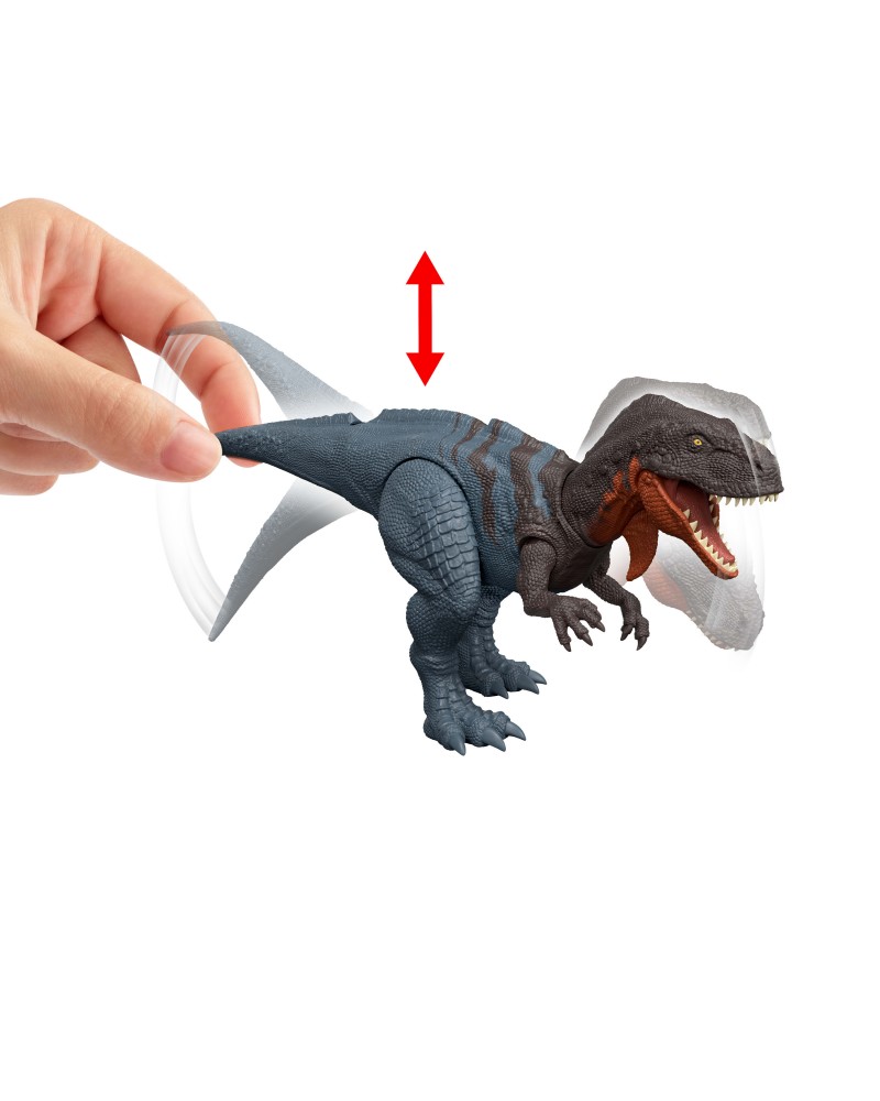 JURASSIC WORLD REBIRTH ΔΕΙΝΟΣΑΥΡΟΣ ΜΕ ΚΙΝΟΥΜΕΝΑ ΜΕΛΗ, ΛΕΙΤΟΥΡΓΙΑ ΕΠΙΘΕΣΗΣ & ΗΧΟΥ ABELISAURUS (JGB91)