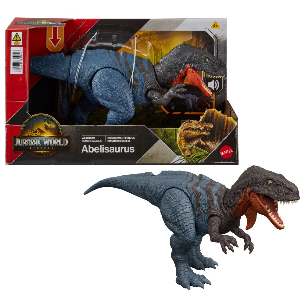 JURASSIC WORLD REBIRTH ΔΕΙΝΟΣΑΥΡΟΣ ΜΕ ΚΙΝΟΥΜΕΝΑ ΜΕΛΗ, ΛΕΙΤΟΥΡΓΙΑ ΕΠΙΘΕΣΗΣ & ΗΧΟΥ ABELISAURUS (JGB91)