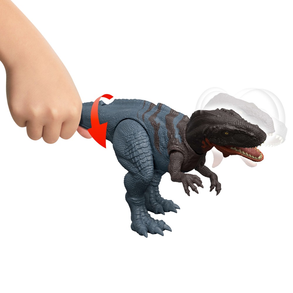 JURASSIC WORLD REBIRTH ΔΕΙΝΟΣΑΥΡΟΣ ΜΕ ΚΙΝΟΥΜΕΝΑ ΜΕΛΗ, ΛΕΙΤΟΥΡΓΙΑ ΕΠΙΘΕΣΗΣ & ΗΧΟΥ ABELISAURUS (JGB91)