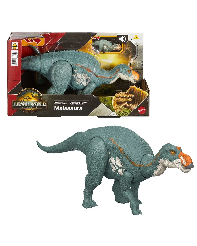 JURASSIC WORLD REBIRTH - ΔΕΙΝΟΣΑΥΡΟΣ ΜΕ ΚΙΝΟΥΜΕΝΑ ΜΕΛΗ, ΛΕΙΤΟΥΡΓΙΑ ΕΠΙΘΕΣΗΣ & ΗΧΟΥΣ MAIASAURA (JGC82)