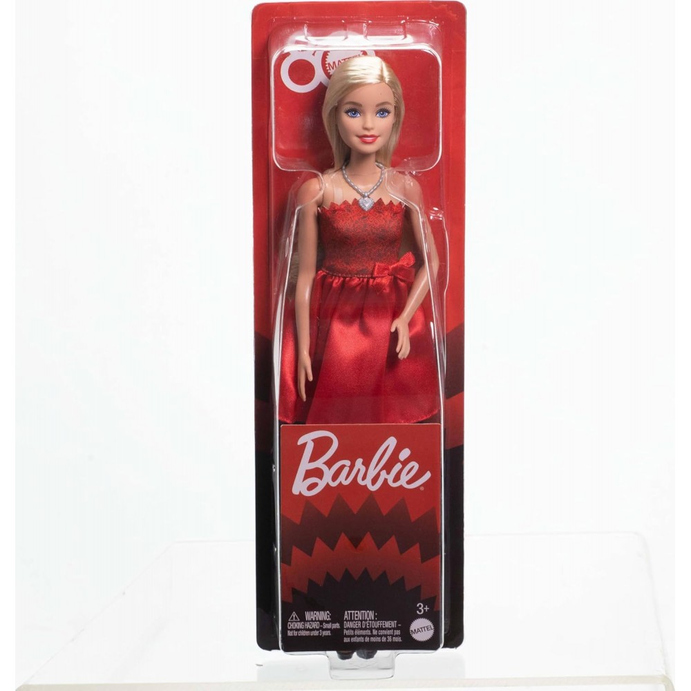 BARBIE 80 ΧΡΟΝΙΑ - ΚΟΚΚΙΝΟ ΦΟΡΕΜΑ (JGD25)