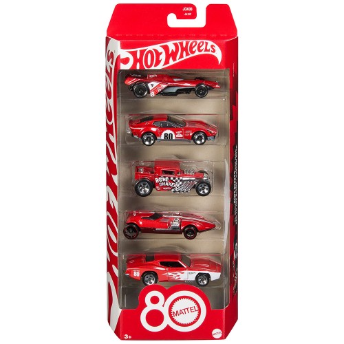 HOT WHEELS ΑΥΤΟΚΙΝΗΤΑΚΙΑ ΣΕΤ ΤΩΝ 5 MATTEL 80 ΧΡΟΝΙΑ (JGK08)