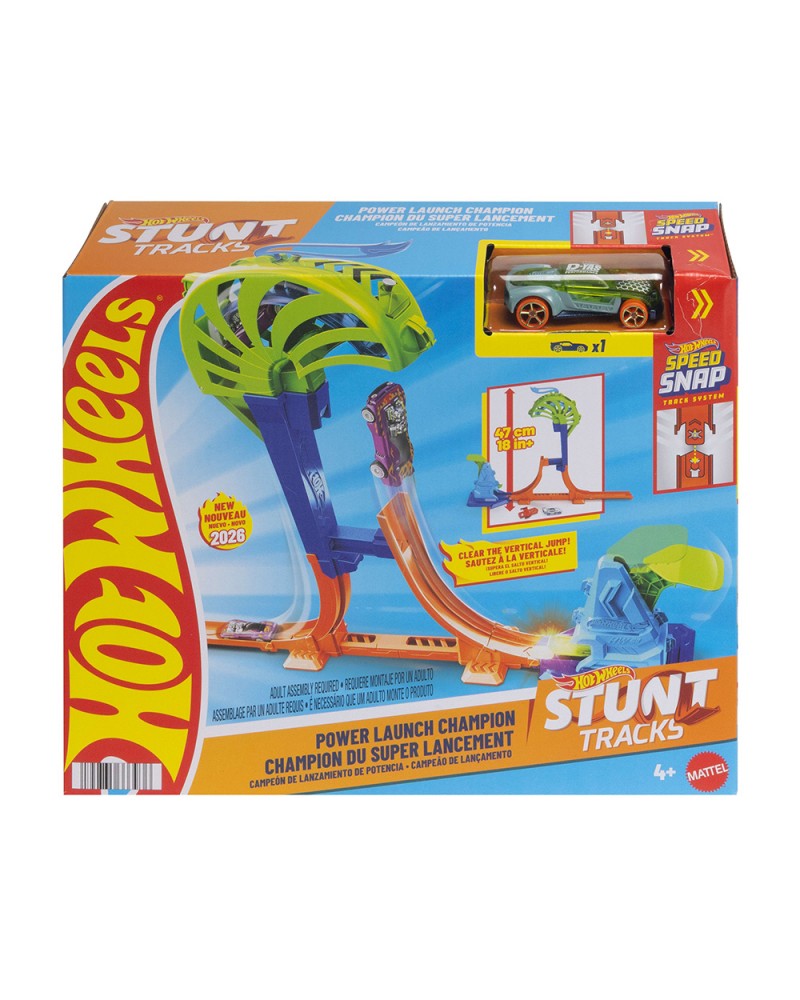 HOT WHEELS STUNT TRACKS POWER LAUNCH CHAMPION (JHK75)