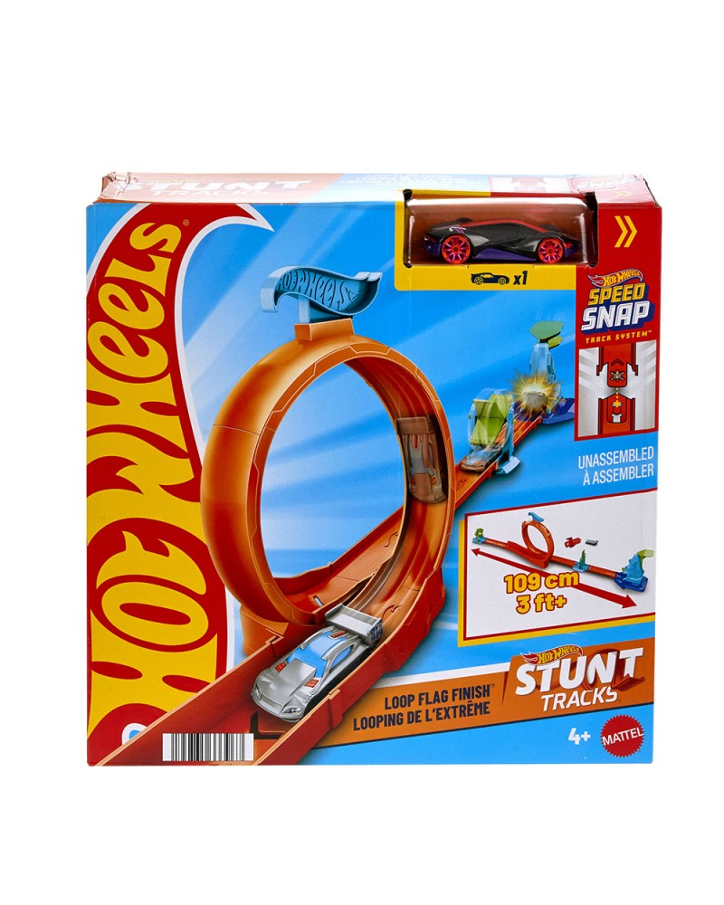 HOT WHEELS STUNT ΠΙΣΤΑ LOOP FLAG FINISH (JHK77)