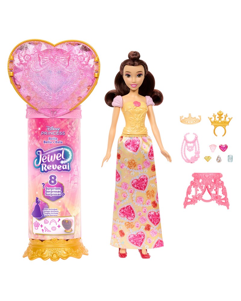 DISNEY PRINCESS ΚΟΥΚΛΑ ΠΕΝΤΑΜΟΡΦΗ ΜΕ ΚΟΣΜΗΜΑΤΟΘΗΚΗ (JHL51)