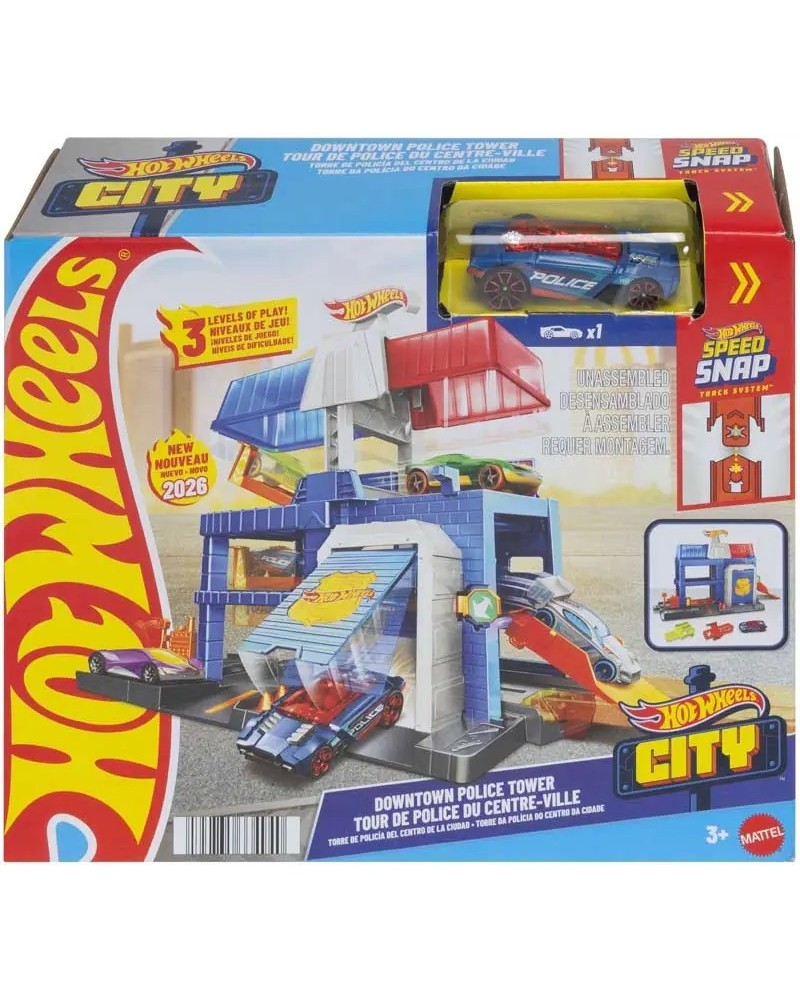 HOT WHEELS CITY DOWNTOWN POLICE TOWER (JHL74)