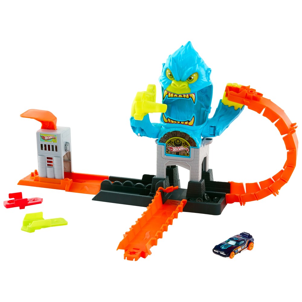HOT WHEELS ΠΙΣΤΕΣ CITY ΜΕ ΘΗΡΙΑ GORILLA SLAM ATTACK (JHL92)