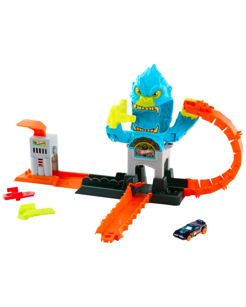 HOT WHEELS ΠΙΣΤΕΣ CITY ΜΕ ΘΗΡΙΑ GORILLA SLAM ATTACK (JHL92)