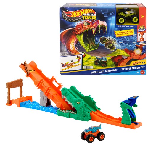 HOT WHEELS MONSTER TRUCKS ΠΙΣΤΑ ΕΞΟΝΤΩΣΗ ΚΡΟΚΟΔΕΙΛΟΥ (JJN45)