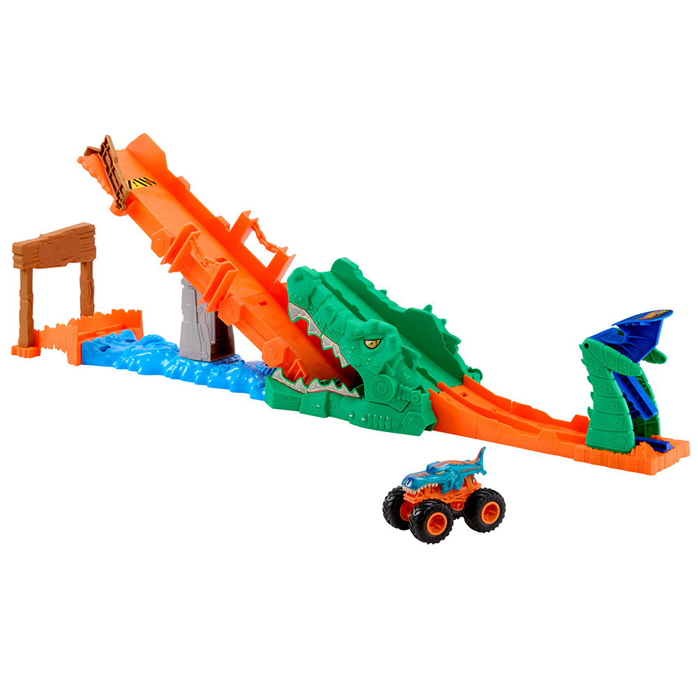 HOT WHEELS MONSTER TRUCKS ΠΙΣΤΑ ΕΞΟΝΤΩΣΗ ΚΡΟΚΟΔΕΙΛΟΥ (JJN45)