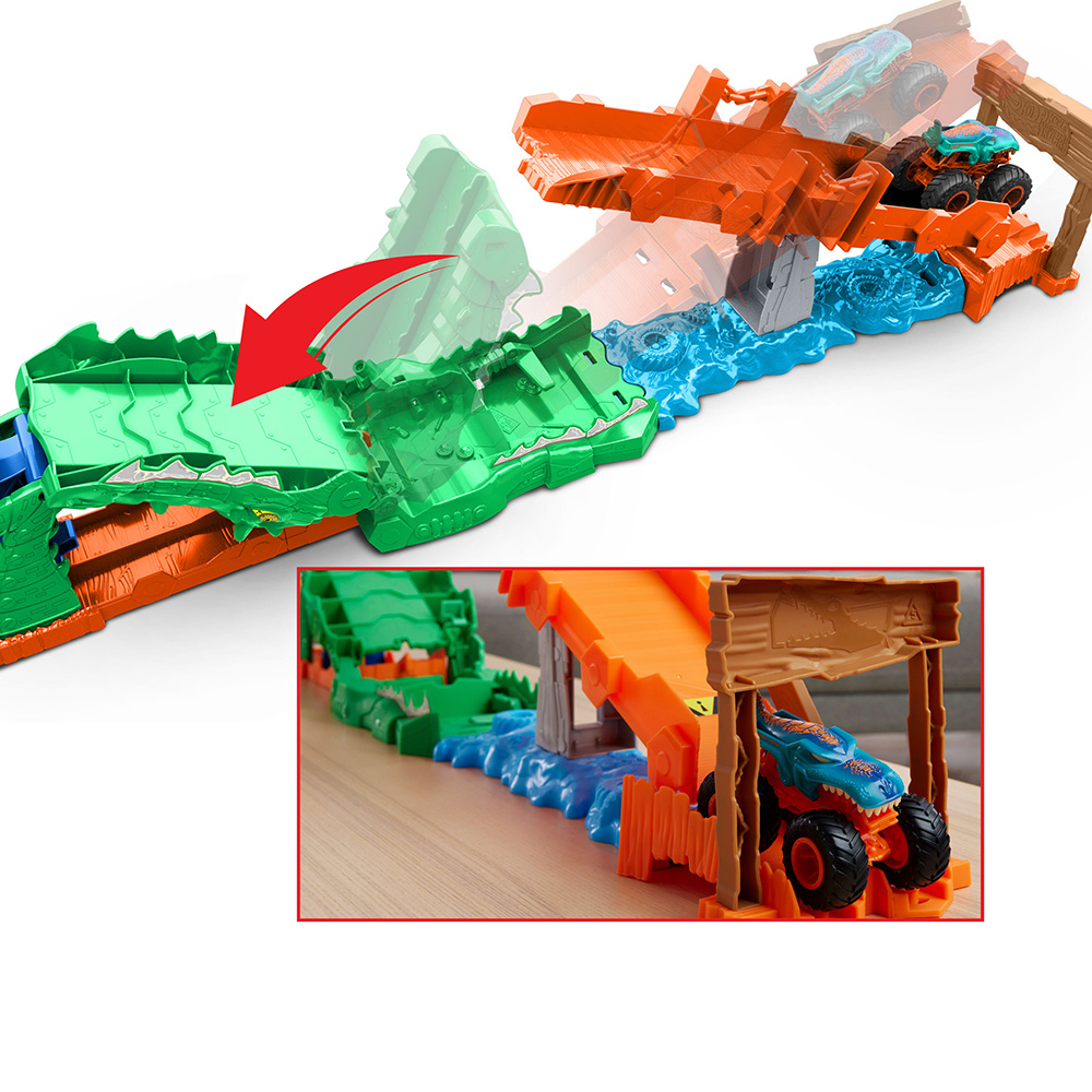 HOT WHEELS MONSTER TRUCKS ΠΙΣΤΑ ΕΞΟΝΤΩΣΗ ΚΡΟΚΟΔΕΙΛΟΥ (JJN45)