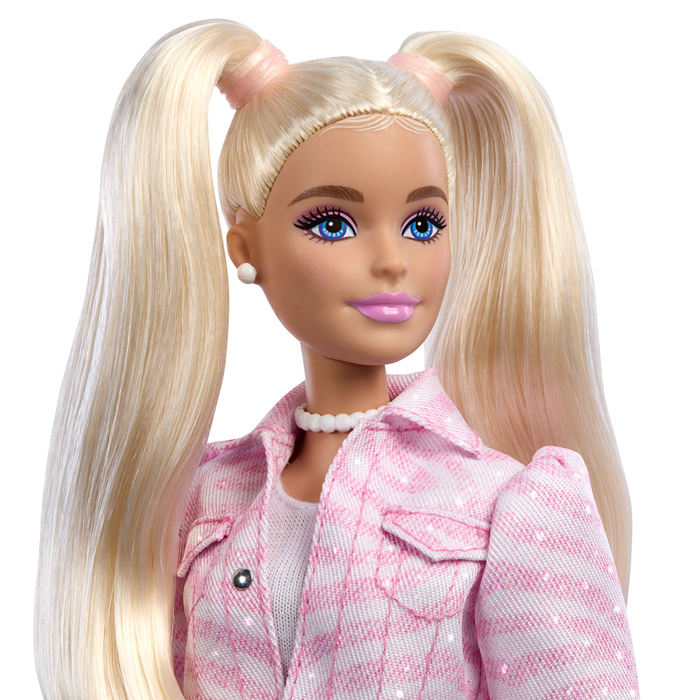 BARBIE DELUXE STYLE ΚΟΥΚΛΑ ΜΕ ΡΟΖ DENIM ΜΠΟΥΦΑΝ (JJN69)