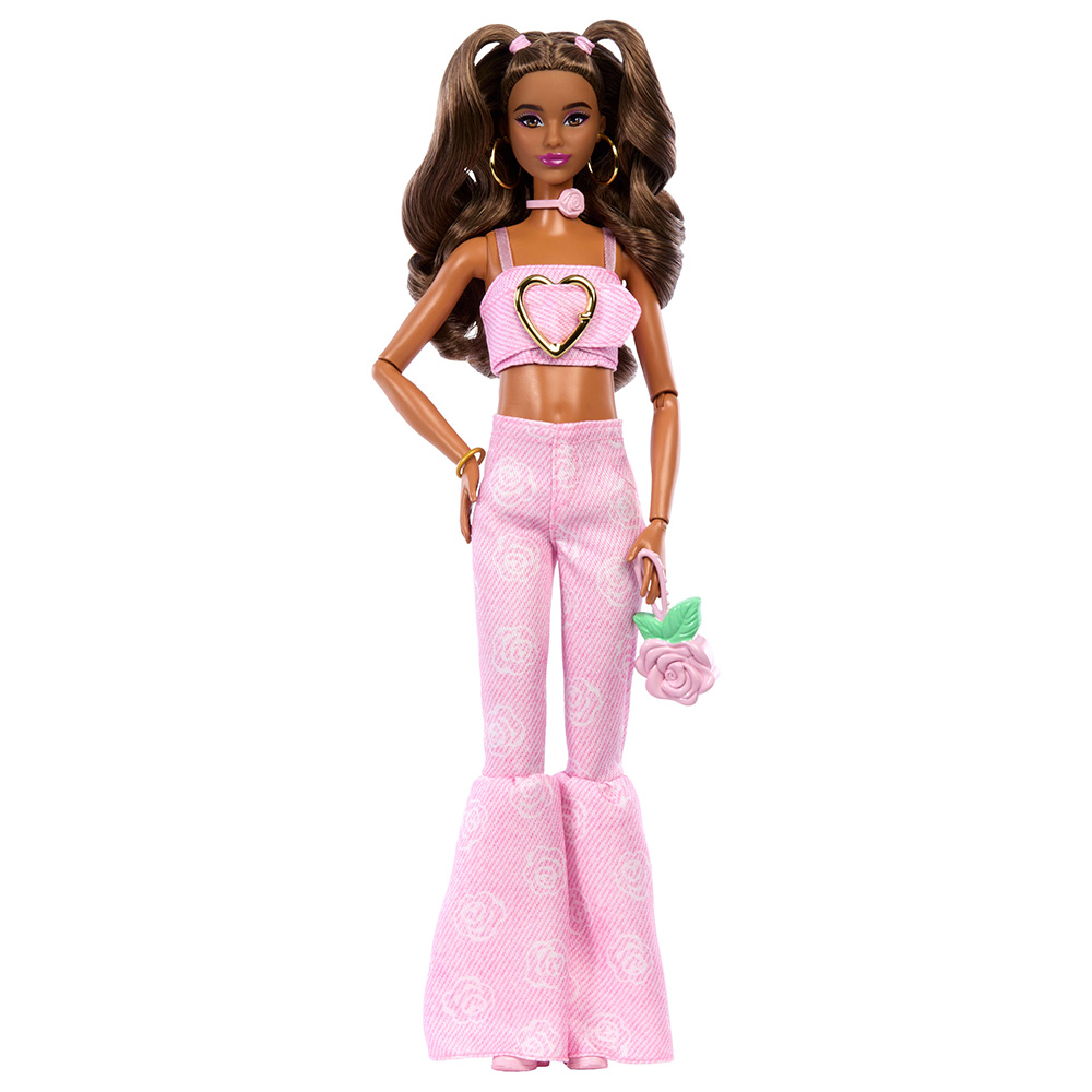 BARBIE DELUXE STYLE ΚΟΥΚΛΑ ΜΕ ΡΟΖ ΚΑΜΠΑΝΑ ΤΖΗΝ (JJN72)