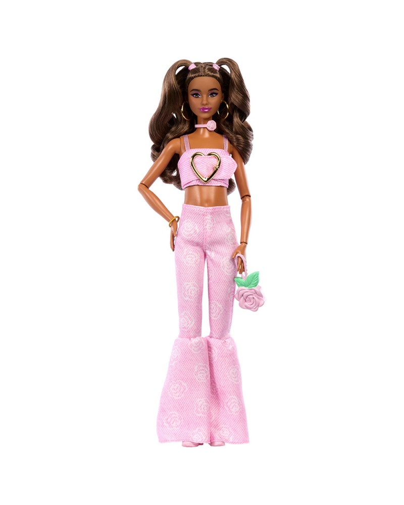 BARBIE DELUXE STYLE ΚΟΥΚΛΑ ΜΕ ΡΟΖ ΚΑΜΠΑΝΑ ΤΖΗΝ (JJN72)