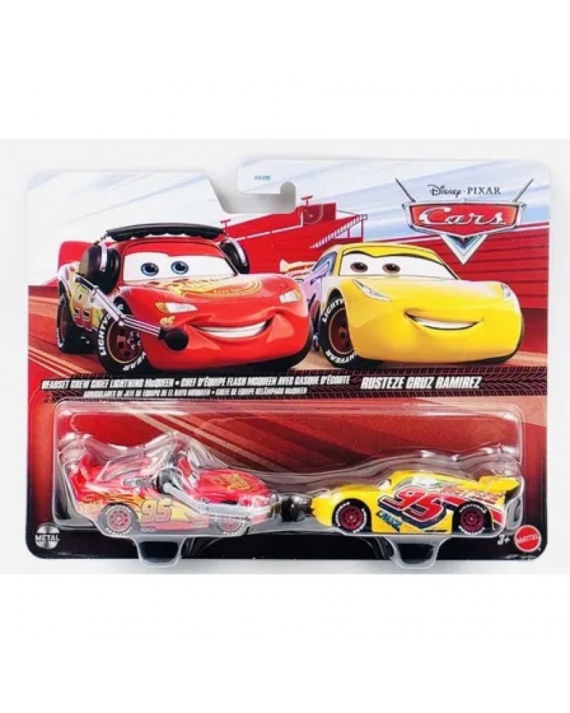 CARS ΑΥΤΟΚΙΝΗΤΑΚΙΑ ΣΕΤ ΤΩΝ 2 HEADSET CREW CHIEF LIGHTNING MCQUEEN & RUSTEZE CRUZ RAMIREZ (JJW85)