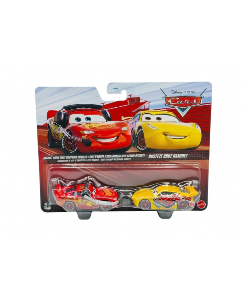 CARS ΑΥΤΟΚΙΝΗΤΑΚΙΑ ΣΕΤ ΤΩΝ 2 HEADSET CREW CHIEF LIGHTNING MCQUEEN & RUSTEZE CRUZ RAMIREZ (JJW85)