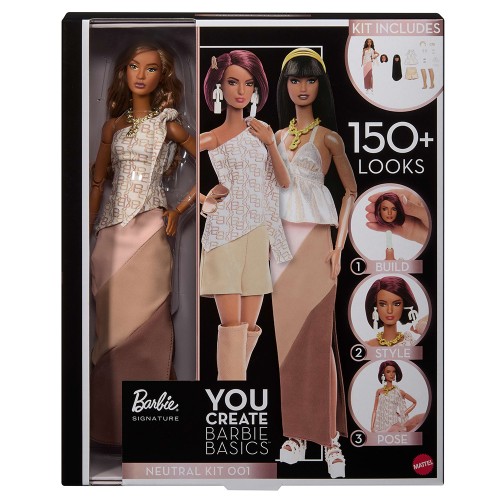 BARBIE SIGNATURE YOU CREATE BARBIE BASICS NEUTRAL KIT 001 (JJX35)