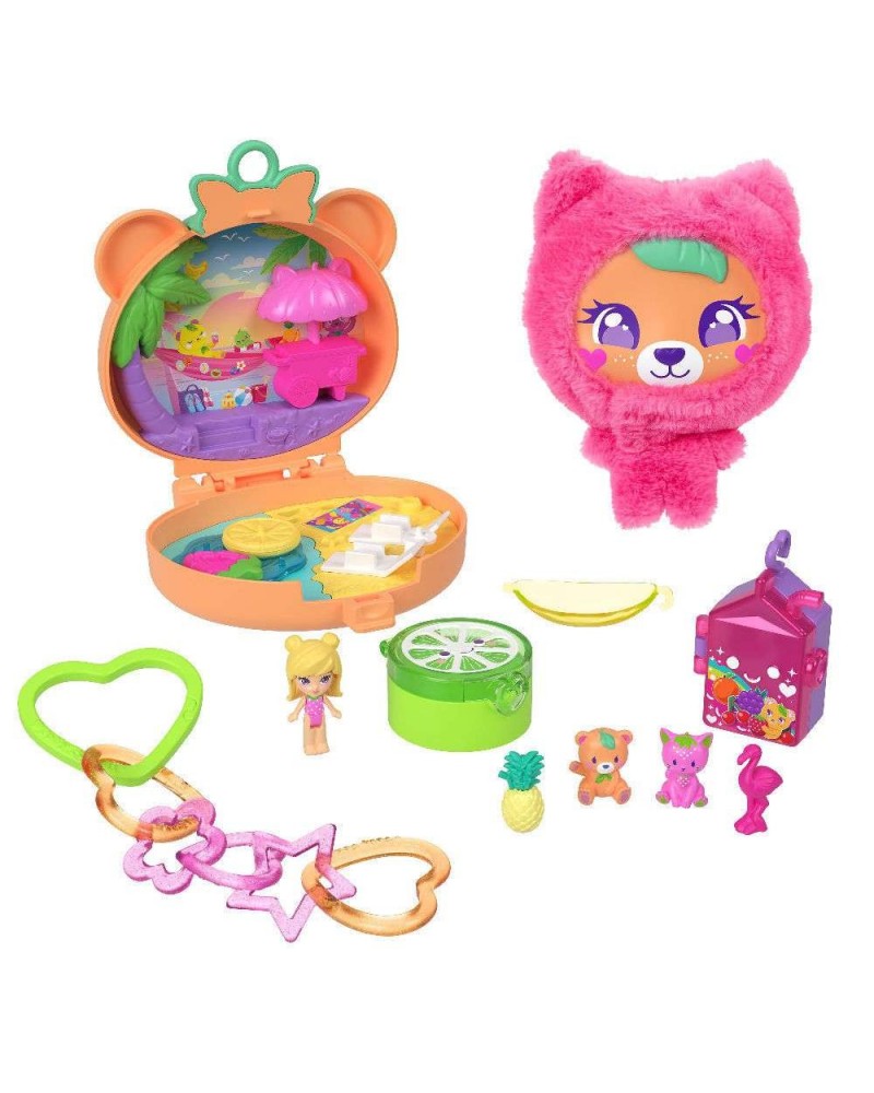 POLLY POCKET MINI ΛΟΥΤΡΙΝΟ ΑΡΚΟΥΔΑΚΙ COMPACT ΣΕΤ ΠΑΙΧΝΙΔΙΟΥ (JKC79)