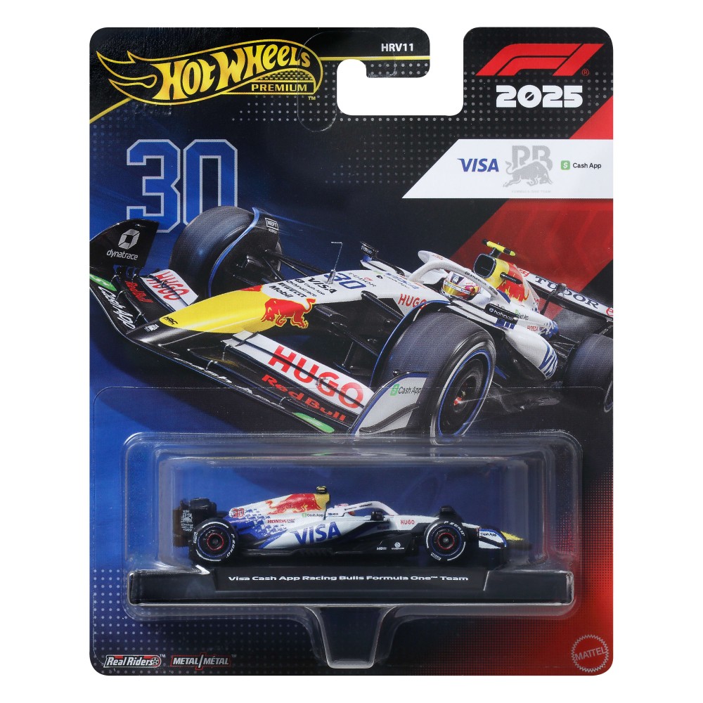 HOT WHEELS PREMIUM F1 2025 VISA CASH APP RACING BULLS FORMULA ONE TEAM/EQUIPE (#30) (JKD79)