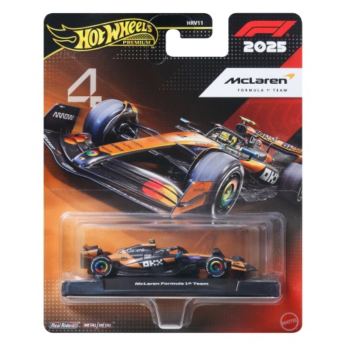 HOT WHEELS PREMIUM F1 2025 MCLAREN FORMULA 1 TEAM/EQUIPE (#4) (JKD88)