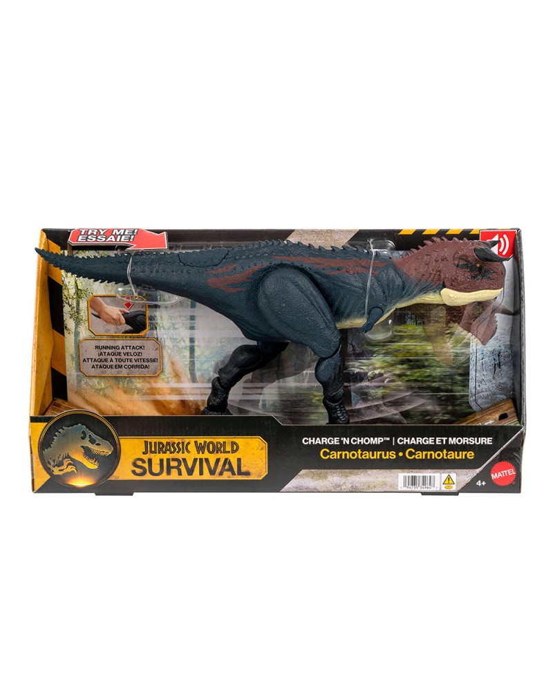 JURASSIC WORLD SURVIVAL ΚΑΡΝΟΤΑΥΡΟΣ ΠΟΥ ΔΑΓΚΩΝΕΙ ΚΙ ΕΠΙΤΙΘΕΤΑΙ (JKG85)