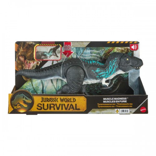 JURASSIC WORLD T.REX ΜΕ ΔΙΟΓΚΩΣΗ ΜΥΩΝ (JKG92)