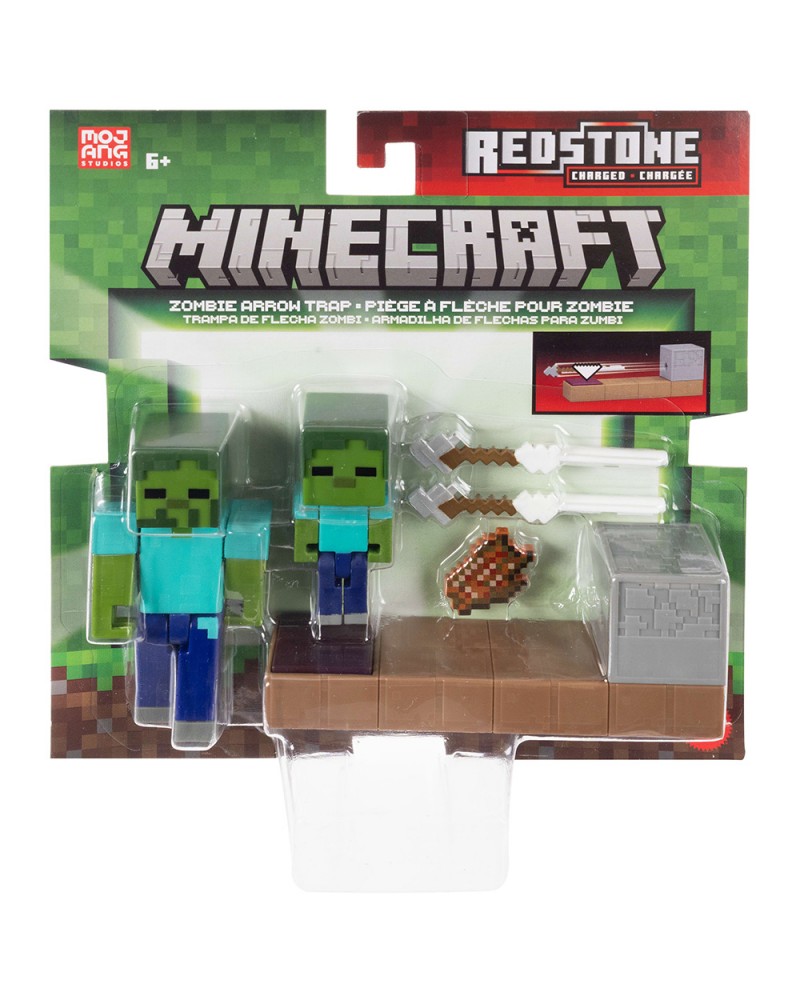 MINECRAFT REDSTONE CHARGED ZOMBIE ARROW TRAP (JKK03)