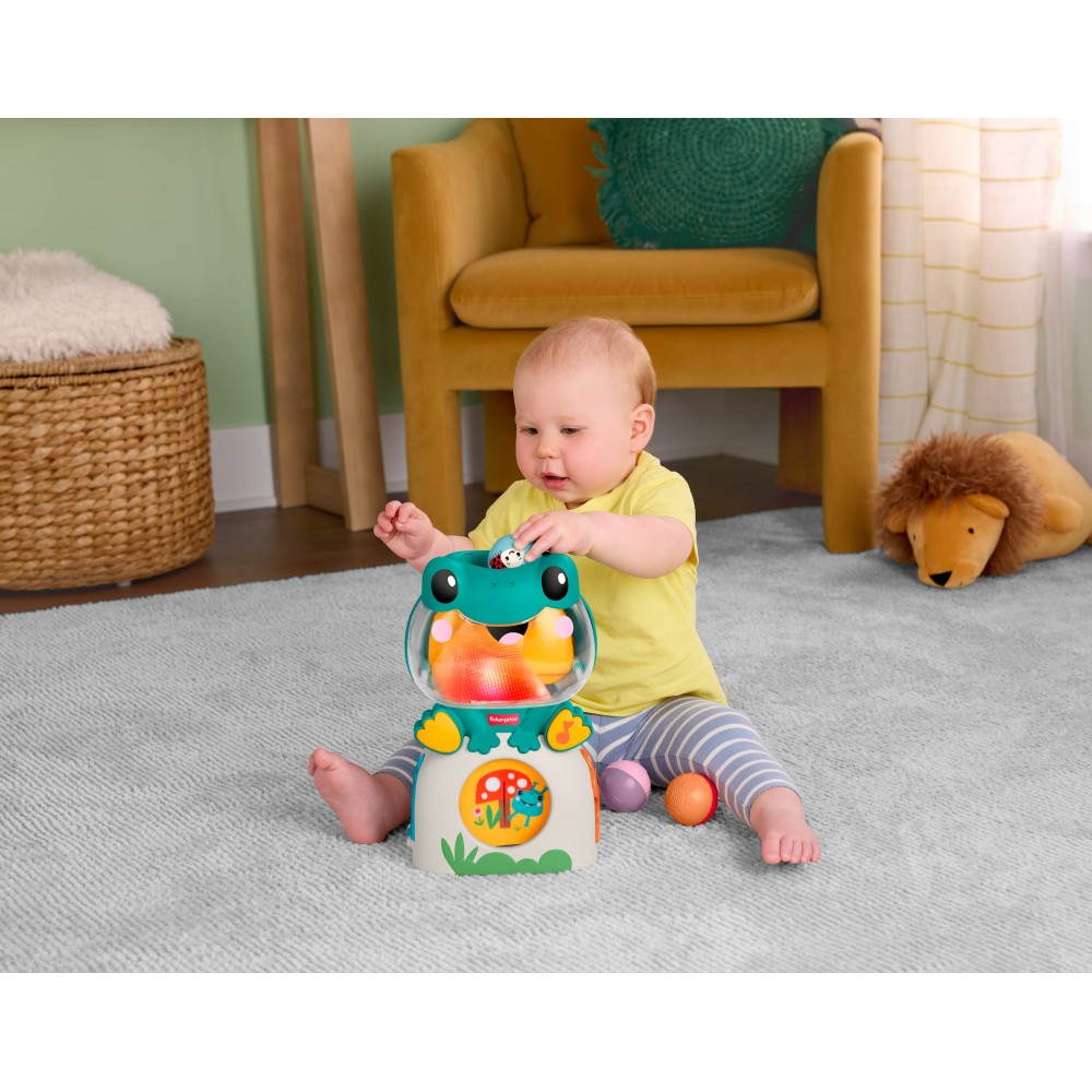 FISHER PRICE ΒΑΤΡΑΧΟΣ ME ΜΠΑΛΙΤΣΕΣ ΗΧΟΙ & ΦΩΤΑ (JLB96)