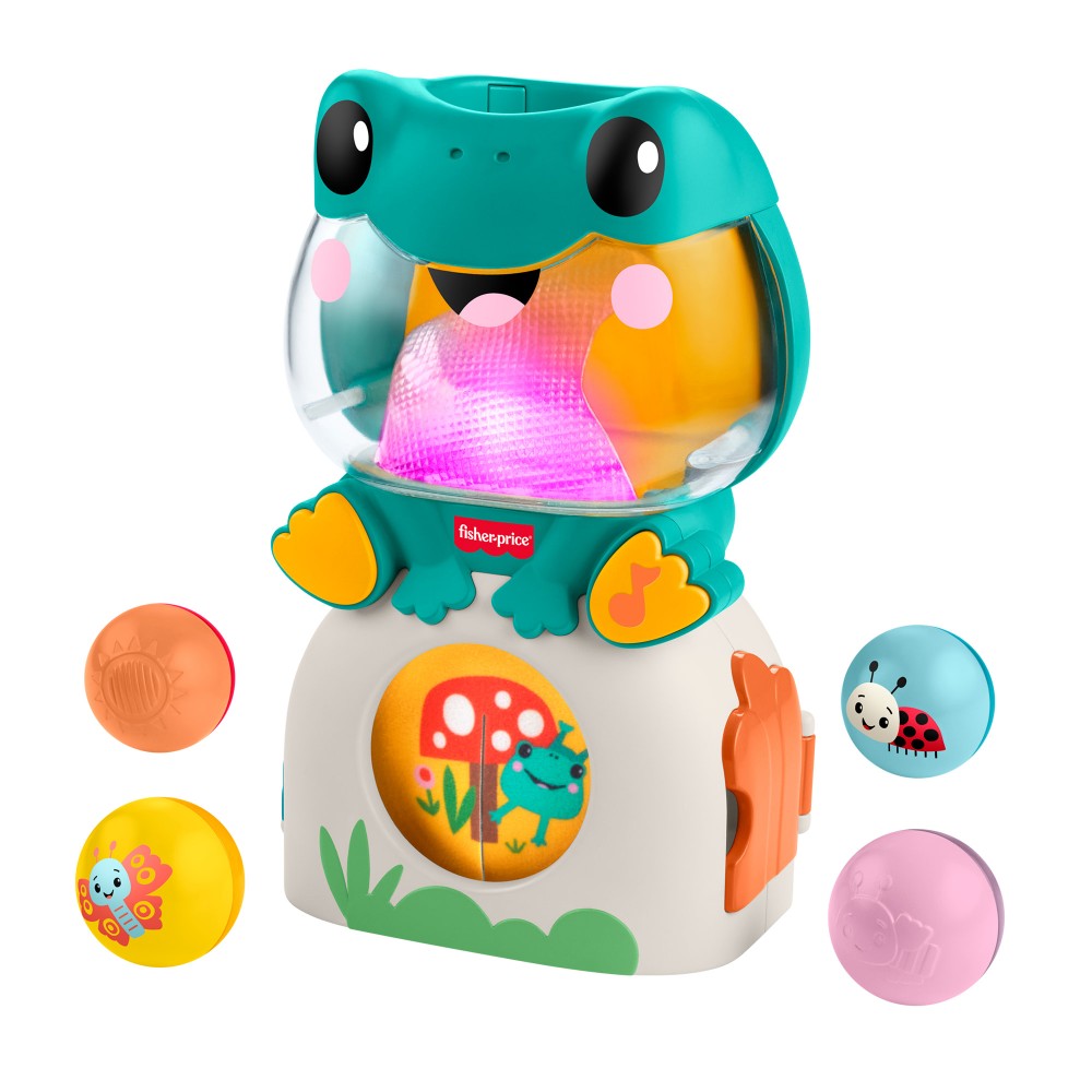 FISHER PRICE ΒΑΤΡΑΧΟΣ ME ΜΠΑΛΙΤΣΕΣ ΗΧΟΙ & ΦΩΤΑ (JLB96)