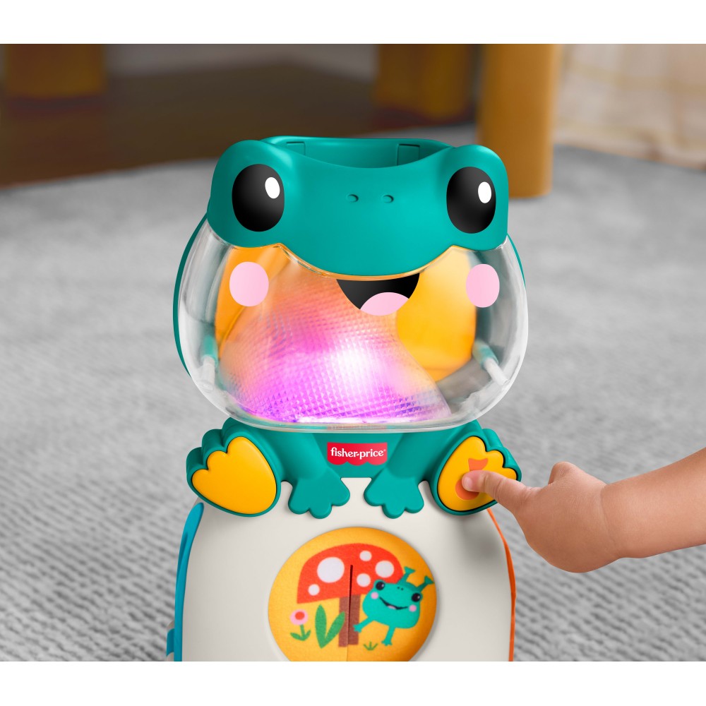 FISHER PRICE ΒΑΤΡΑΧΟΣ ME ΜΠΑΛΙΤΣΕΣ ΗΧΟΙ & ΦΩΤΑ (JLB96)