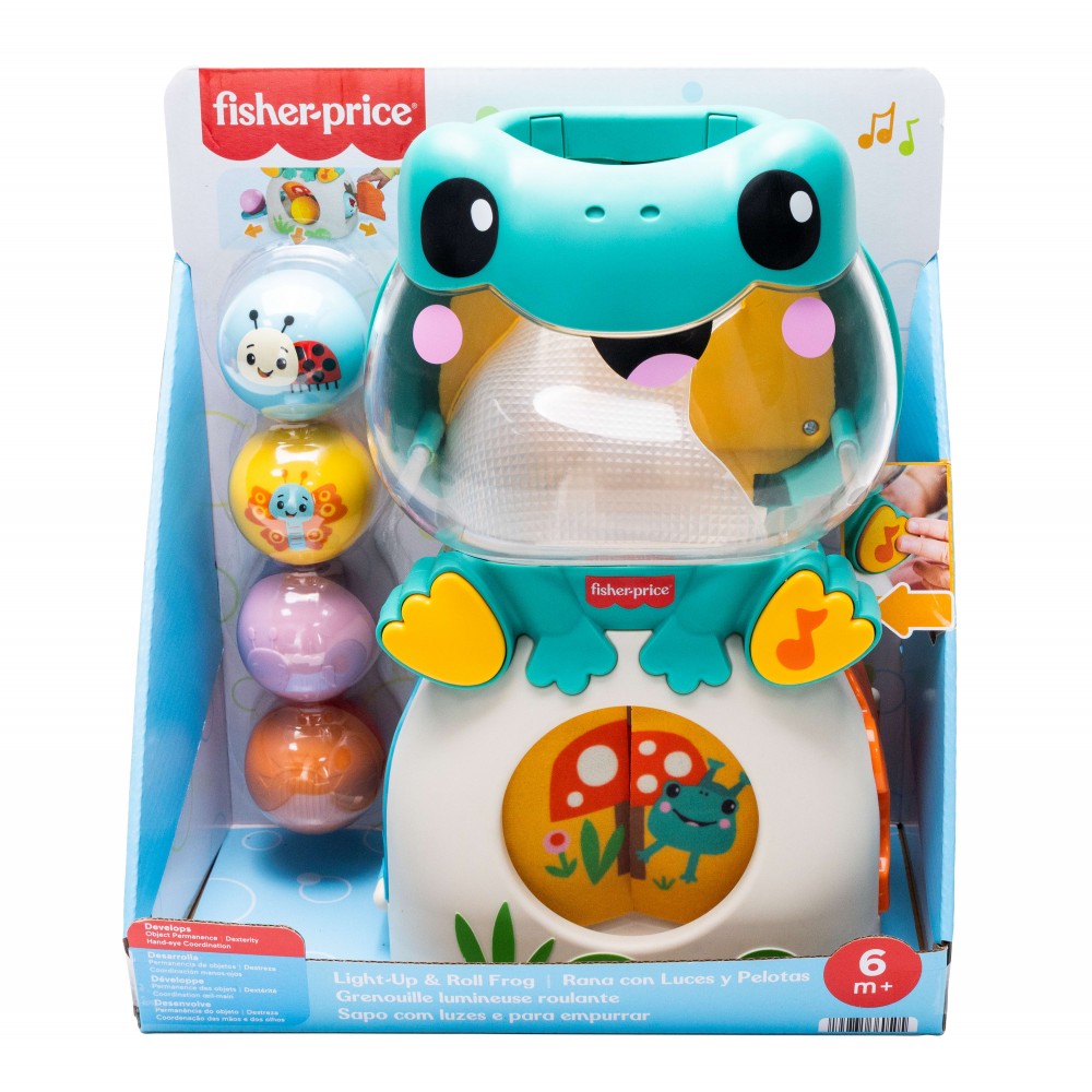 FISHER PRICE ΒΑΤΡΑΧΟΣ ME ΜΠΑΛΙΤΣΕΣ ΗΧΟΙ & ΦΩΤΑ (JLB96)