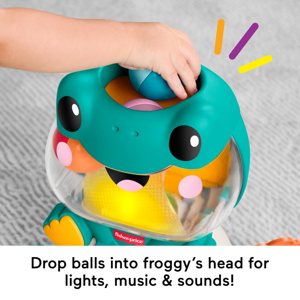 FISHER PRICE ΒΑΤΡΑΧΟΣ ME ΜΠΑΛΙΤΣΕΣ ΗΧΟΙ & ΦΩΤΑ (JLB96)