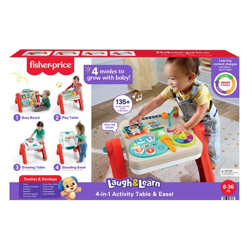FISHER PRICE ΕΚΠΑΙΔΕΥΤΙΚΟ ΤΡΑΠΕΖΙ-ΠΙΝΑΚΑΣ 4 ΣΕ 1 (JLM96)