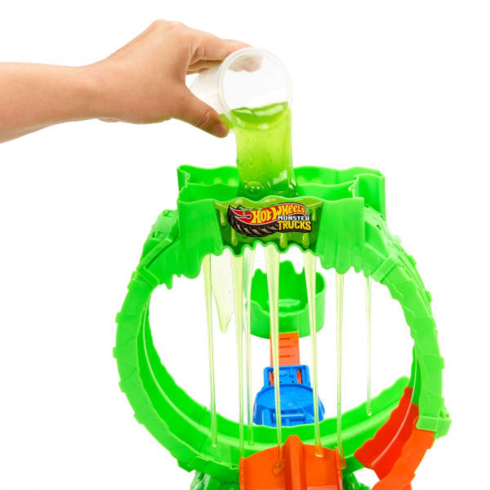 MONSTER TRUCKS ΠΙΣΤΑ ΣΥΓΚΡΟΥΣΗΣ ME SLIME (JMK91)