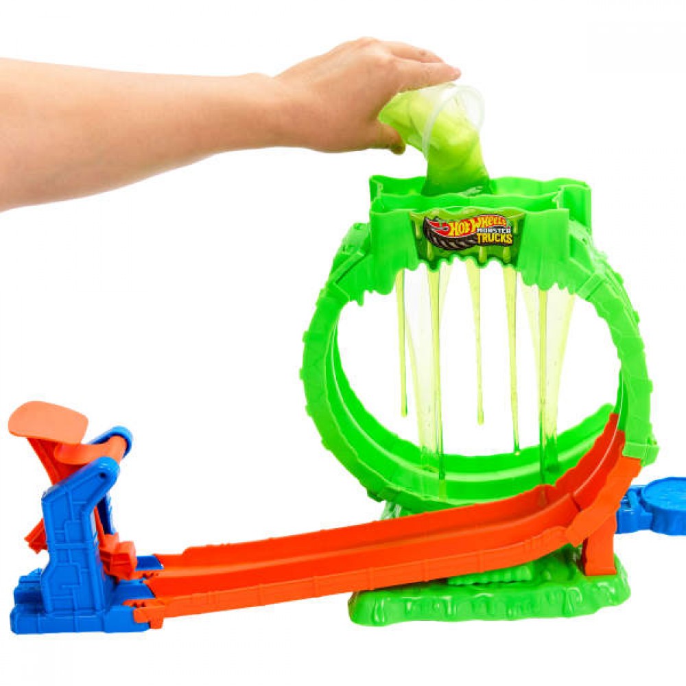 MONSTER TRUCKS ΠΙΣΤΑ ΣΥΓΚΡΟΥΣΗΣ ME SLIME (JMK91)