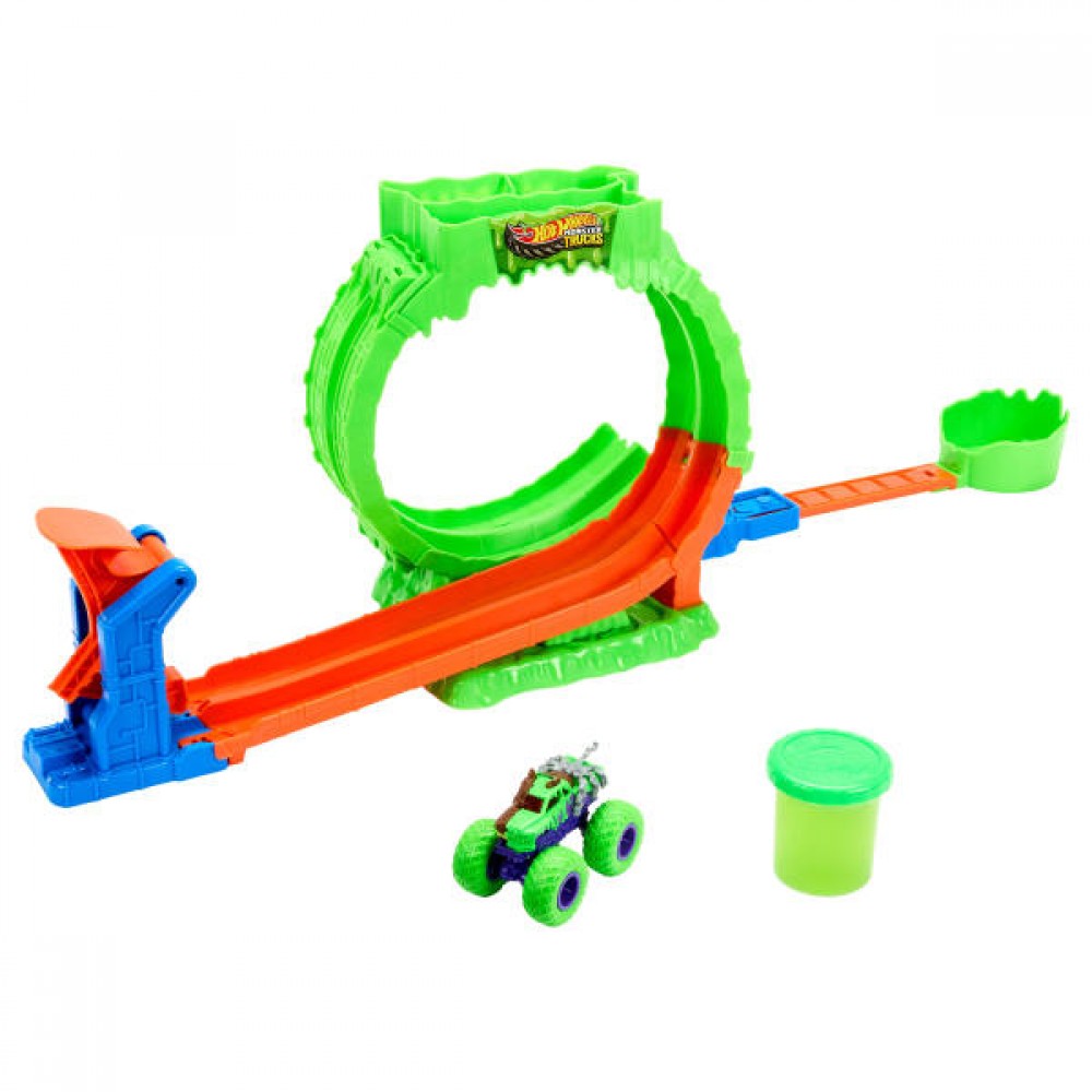 MONSTER TRUCKS ΠΙΣΤΑ ΣΥΓΚΡΟΥΣΗΣ ME SLIME (JMK91)