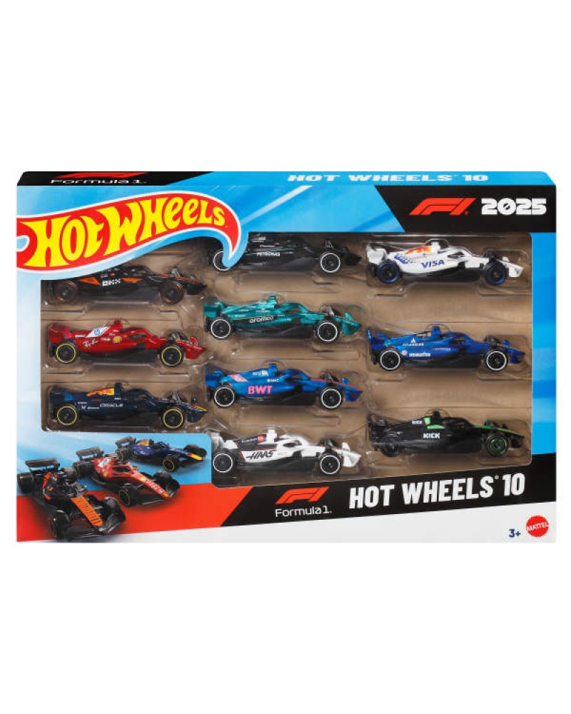 HOT WHEELS AYTOKΙΝΗTAKIA F1 ΣΕΤ ΤΩΝ 10 (JMM24)