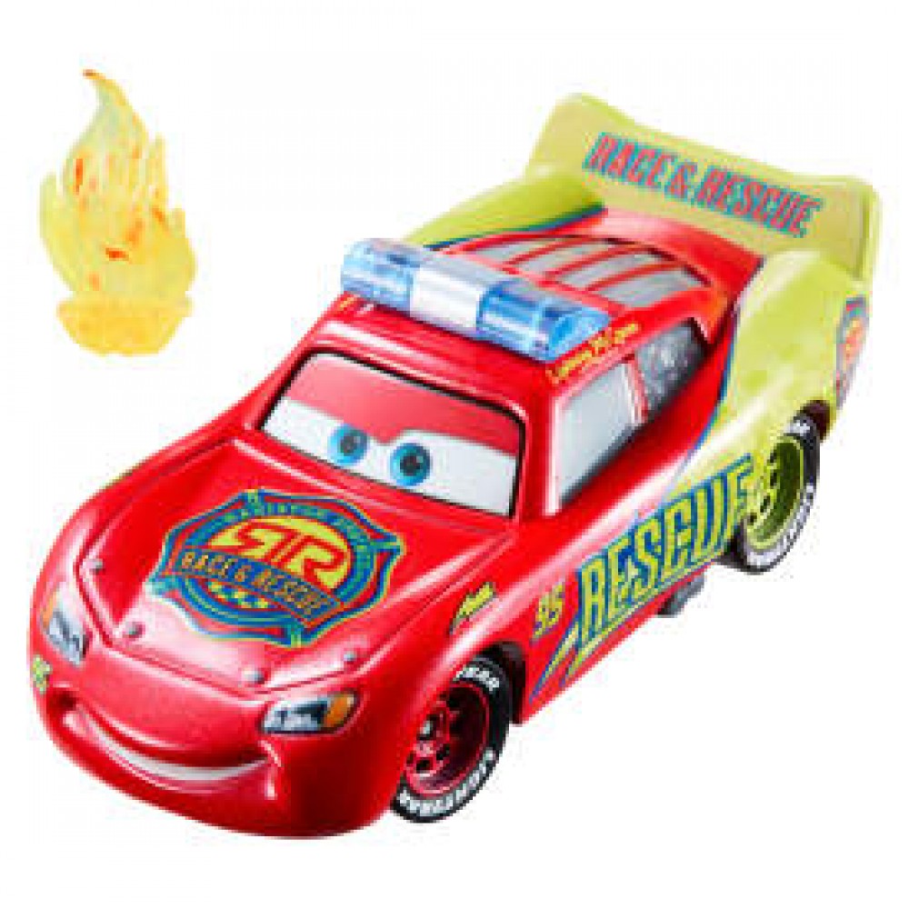 CARS ΑΥΤΟΚΙΝΗΤΑΚΙΑ DC RESCUE MCQUEEN ΜΕ ΑΞΕΣΟΥΑΡ (JMX73)