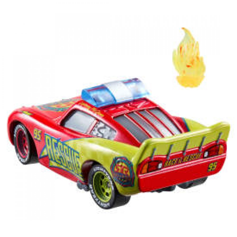 CARS ΑΥΤΟΚΙΝΗΤΑΚΙΑ DC RESCUE MCQUEEN ΜΕ ΑΞΕΣΟΥΑΡ (JMX73)
