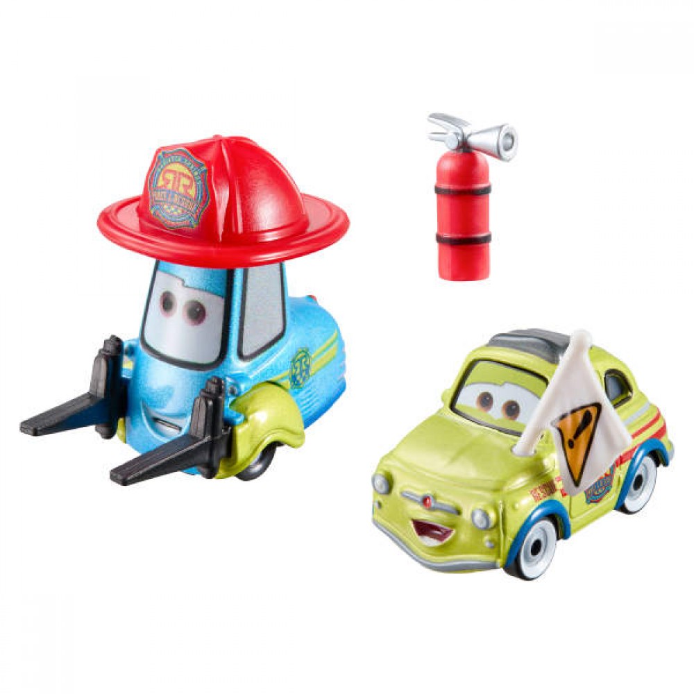 CARS ΑΥΤΟΚΙΝΗΤΑΚΙΑ DC RESCUE LUIGI & GUIDO ΜΕ ΑΞΕΣΟΥΑΡ (JMX75)