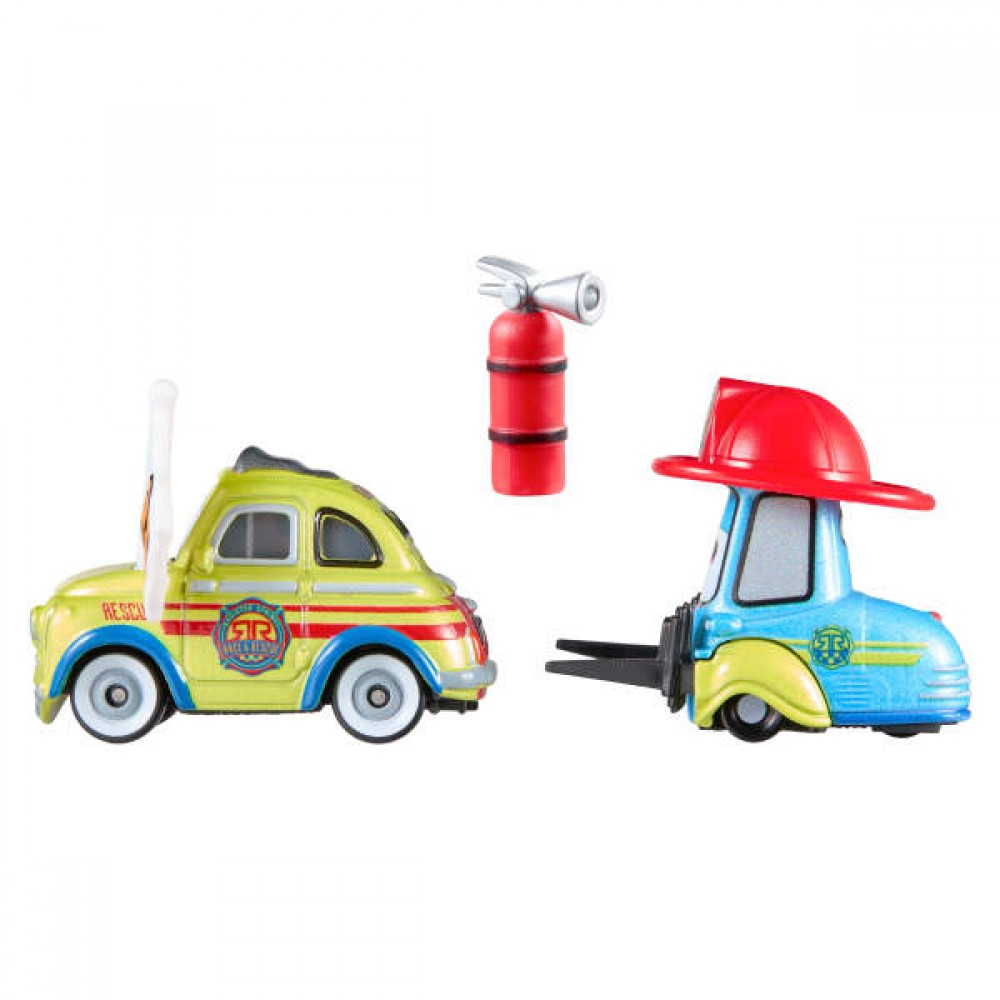 CARS ΑΥΤΟΚΙΝΗΤΑΚΙΑ DC RESCUE LUIGI & GUIDO ΜΕ ΑΞΕΣΟΥΑΡ (JMX75)