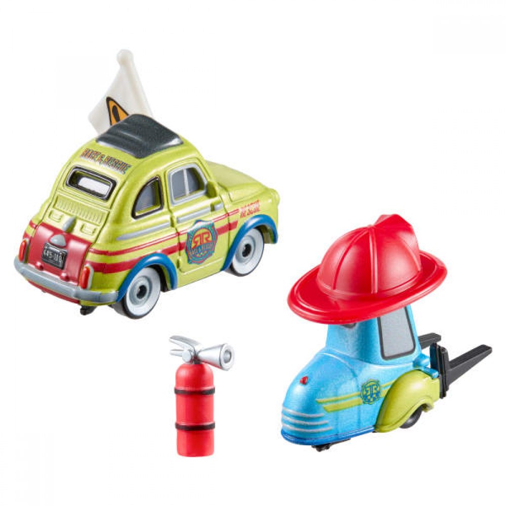CARS ΑΥΤΟΚΙΝΗΤΑΚΙΑ DC RESCUE LUIGI & GUIDO ΜΕ ΑΞΕΣΟΥΑΡ (JMX75)