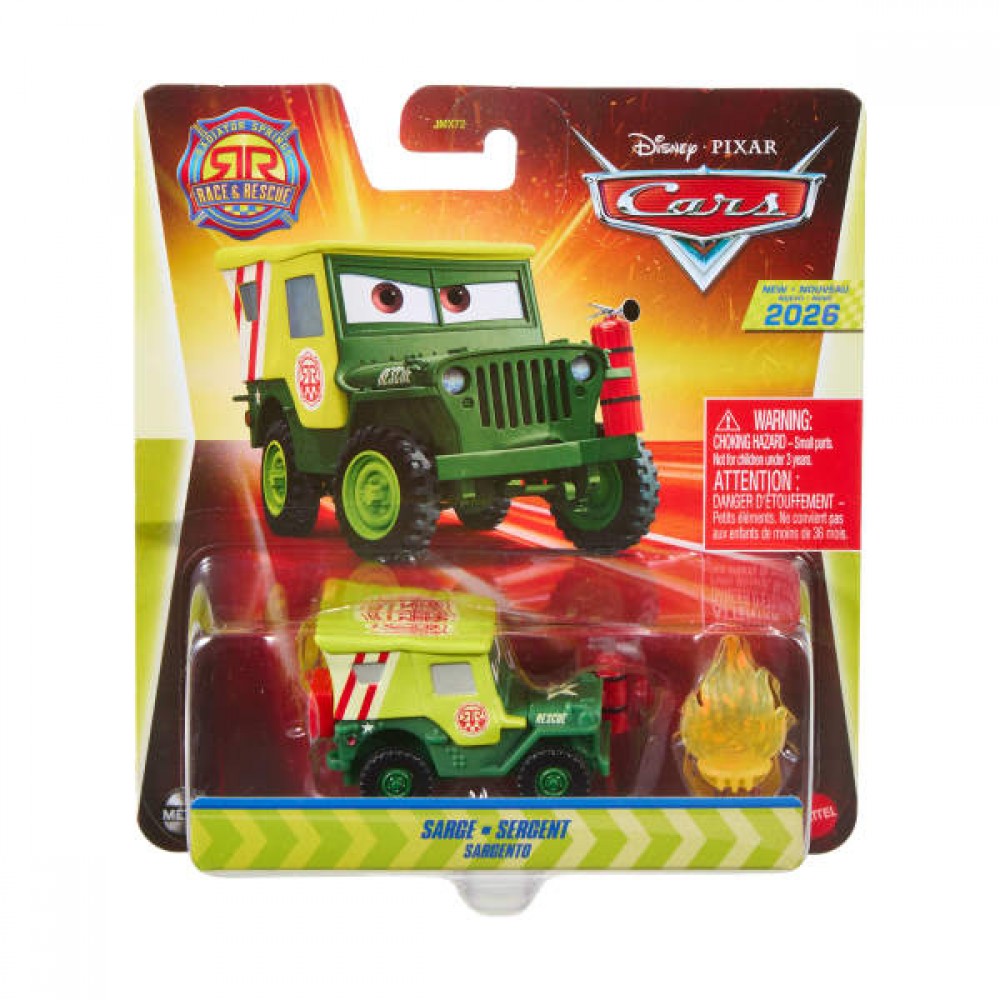 CARS ΑΥΤΟΚΙΝΗΤΑΚΙΑ DC RESCUE SARGE ΜΕ ΑΞΕΣΟΥΑΡ (JMX77)