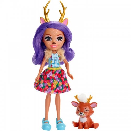Enchantimals Κούκλα Και Ζωάκι Danessa Deer And Sprint (FXM75)