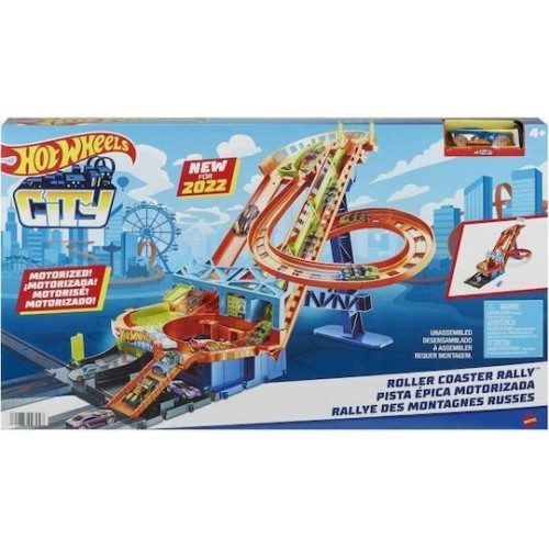 HOT WHEELS CITY - ΠΙΣΤΑ ΡΑΛΙ ΤΡΕΝΑΚΙ ΛΟΥΝΑ ΠΑΡΚ (HJV69)