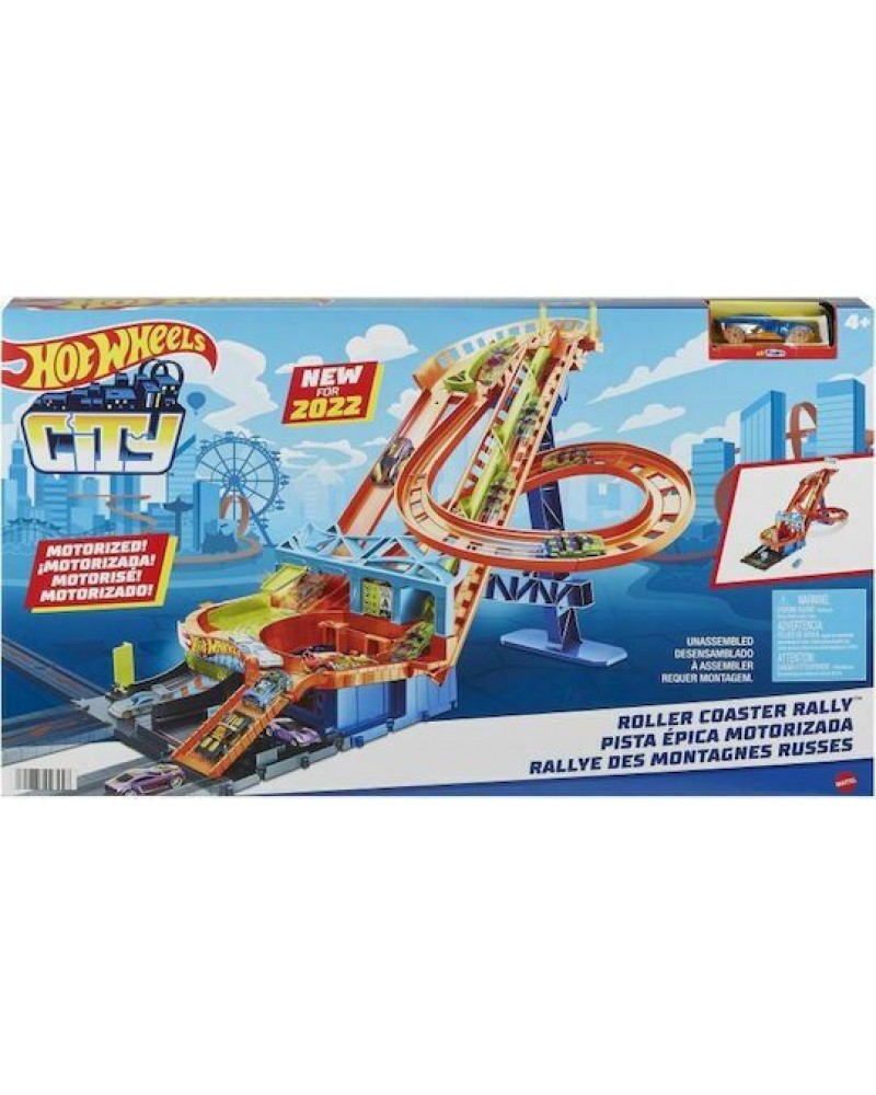 HOT WHEELS CITY - ΠΙΣΤΑ ΡΑΛΙ ΤΡΕΝΑΚΙ ΛΟΥΝΑ ΠΑΡΚ (HJV69)