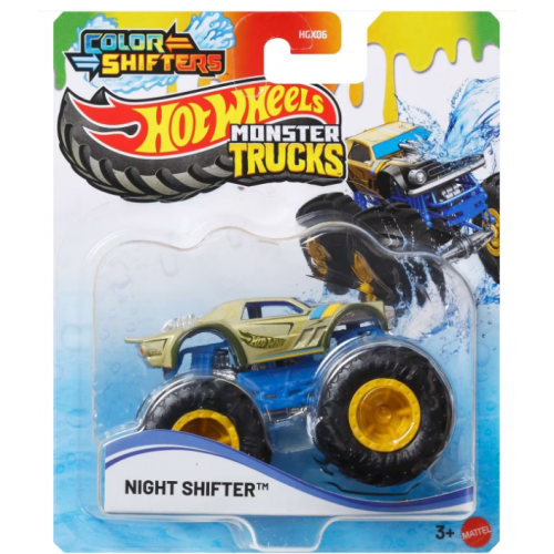 HOT WHEELS MONSTER TRUCKS COLOR SHIFTERS NIGHT SHIFTER(JDV87)