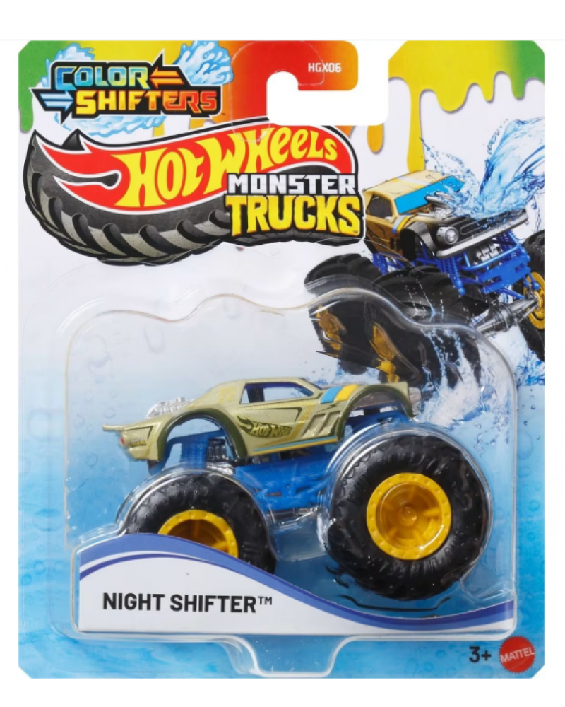 HOT WHEELS MONSTER TRUCKS COLOR SHIFTERS NIGHT SHIFTER(JDV87)
